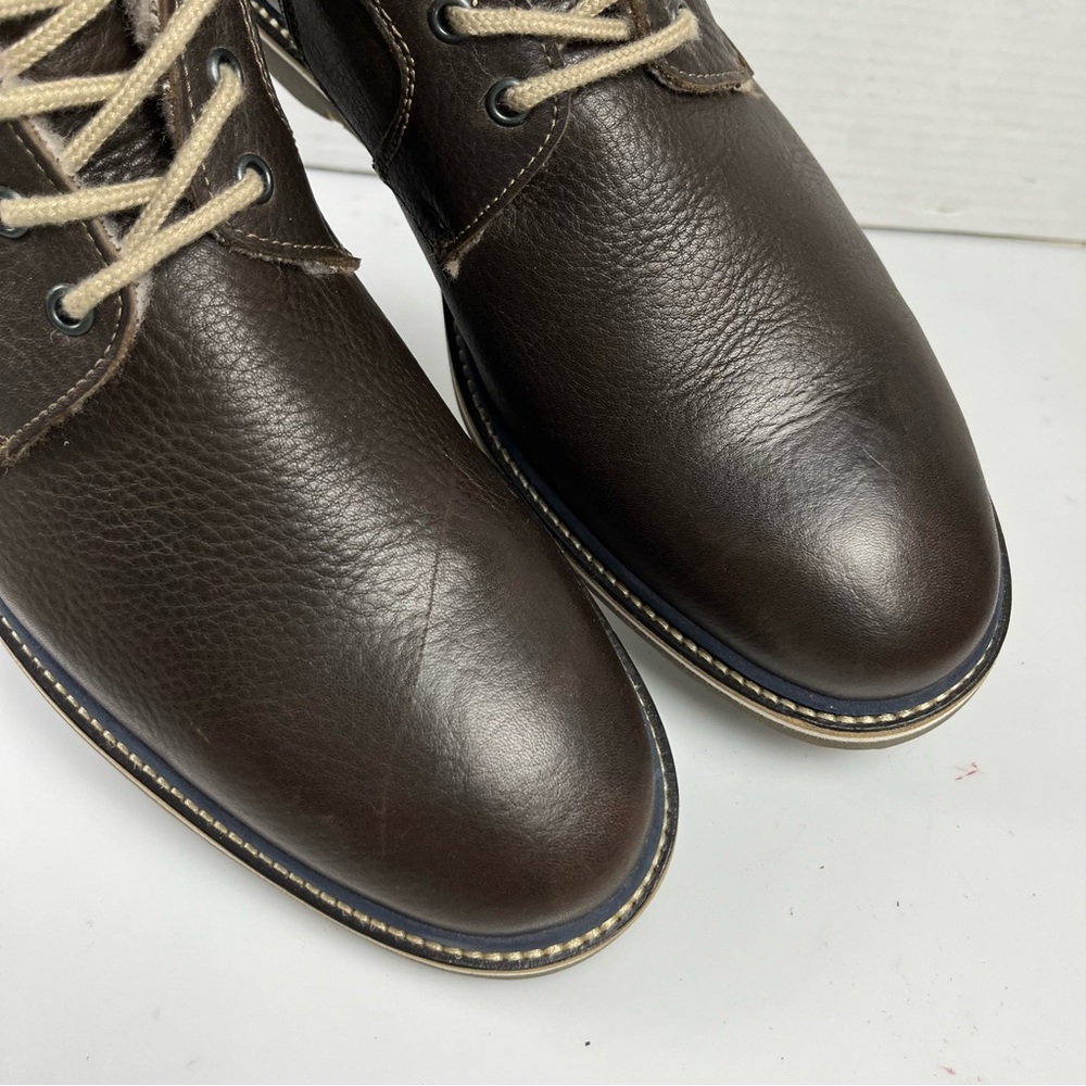 Lloyd Brown Leather Lace Up Fur Lined Ankle Boots Germany Mens US Size 11 - Picture 5 of 11